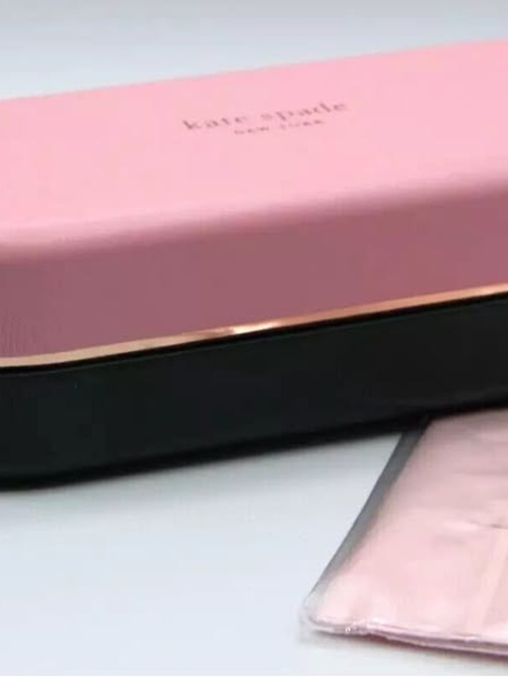 kate spade Pink and Black Crossbody with Gold Trim